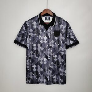 England Retro Black 1990 Retro Soccer Football Jersey
