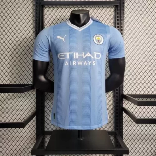 Buy Manchester City Home Player Version Soccer Jersey 2023-24