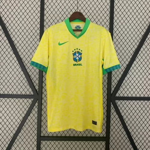 Brazil Home Fan Version Soccer Jersey