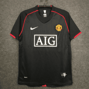 Buy Manchester United Retro 2008 Black/Third Soccer Jersey