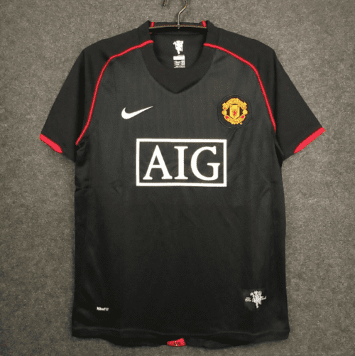 Buy Manchester United Retro 2008 Black/Third Soccer Jersey