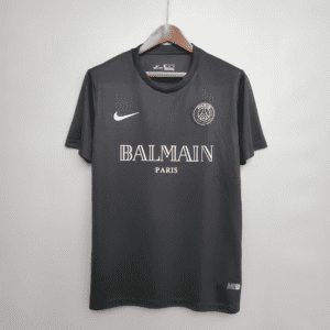 Buy PSG x BALMAIN Black Soccer Jersey T-shirt